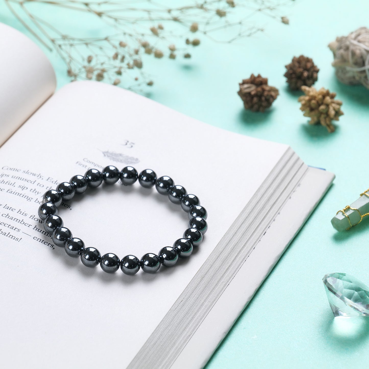 Hematite Certified Healing Crystal Bracelet