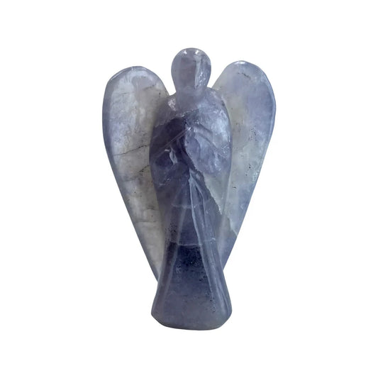 Iolite Angel Figurine for Clarity, Intuition, and Spiritual Awakening