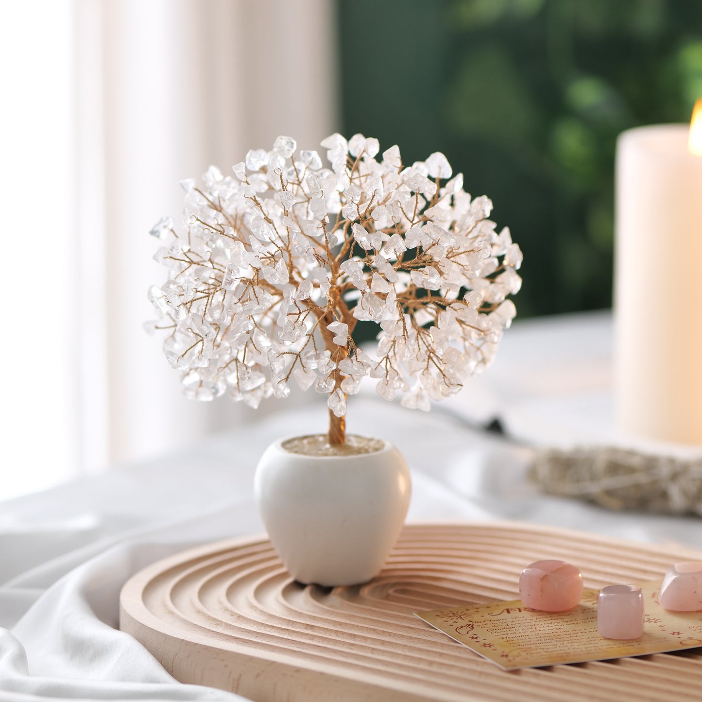 Clear Quartz Certified Healing Crystal Tree