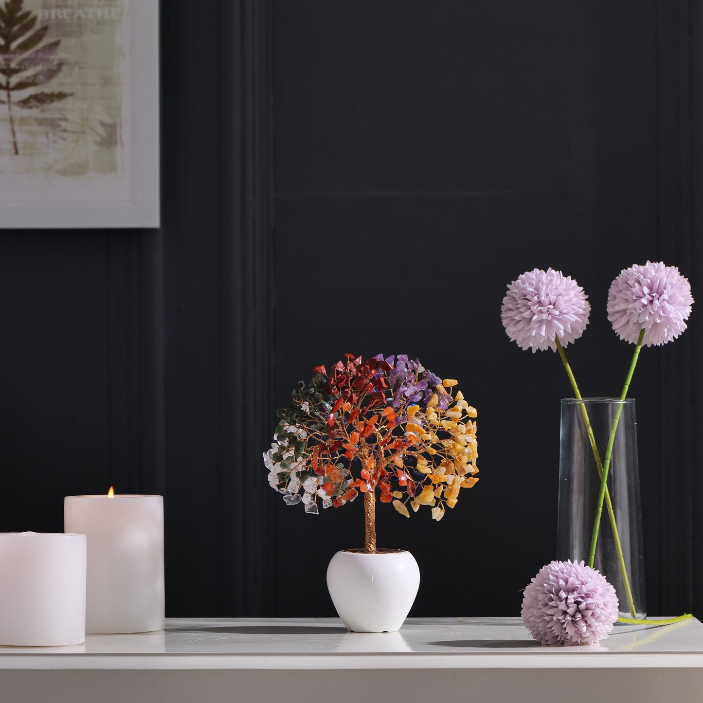 Stone Tree Sculpture for Home Décor