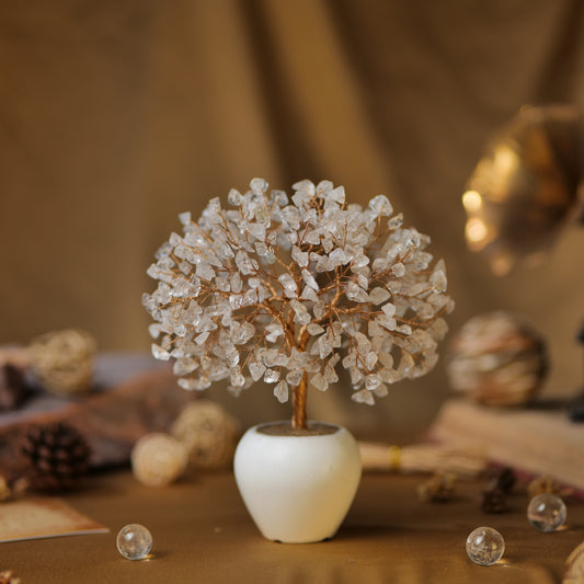 Clear Quartz Crystal Tree For Emotional Balance and Mental Peace