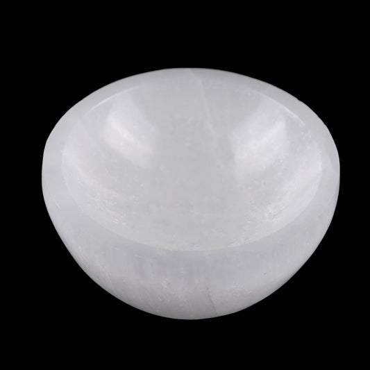 Selenite Crystal Bowl For Cleansing and Charging Crystals