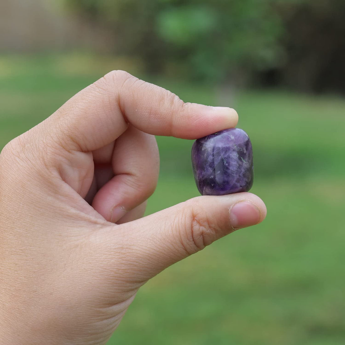 Amethyst Healing Tumbled Stone - Boost Energy and Inner Peace