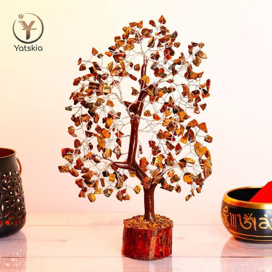 Tiger Eye Crystal Tree Chakra Tree for Healing and Balancing