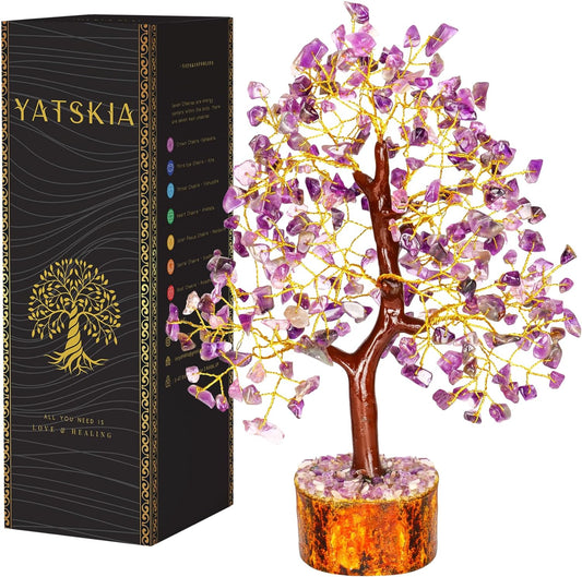 Amethyst Gemstone Tree Healing Crystals for Spirituality