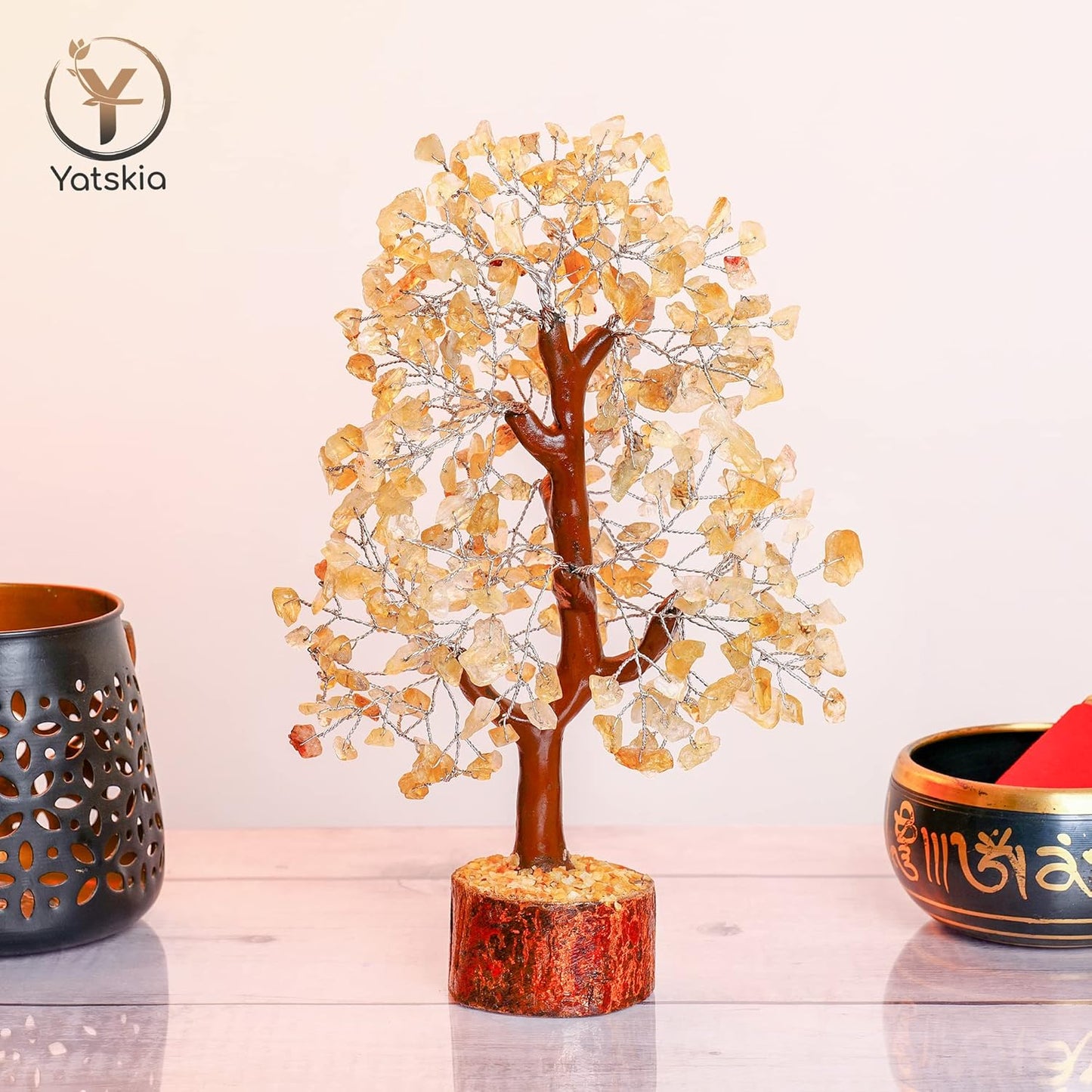 Citrine Gemstone Tree - Natural Healing Crystals Home Decor