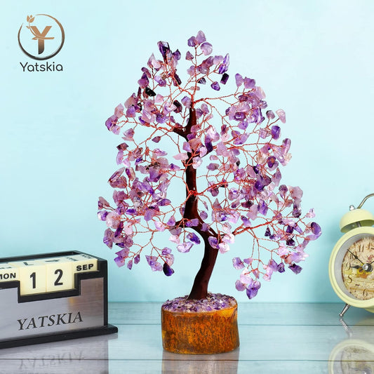 Amethyst Crystals Tree - Healing Crystals for Home Decor