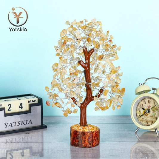 Citrine Gemstone Tree - Natural Healing Crystals Home Decor