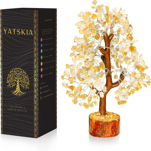 Citrine Gemstone Tree - Natural Healing Crystals Home Decor