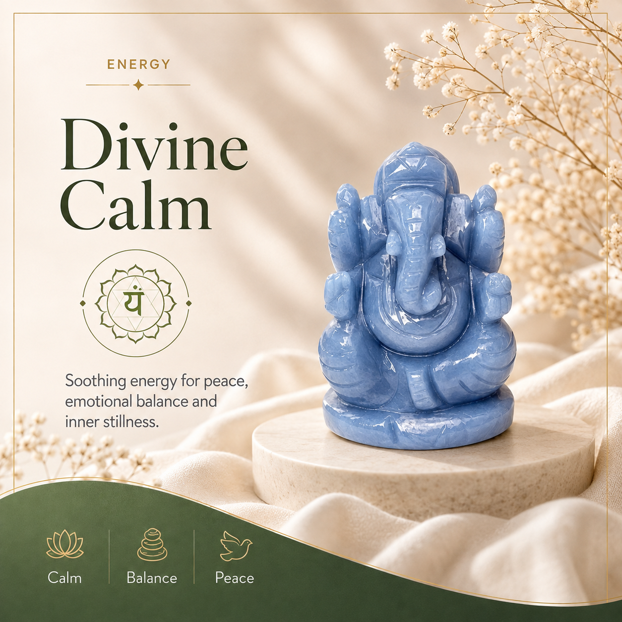 Angelite Ganesh Ji