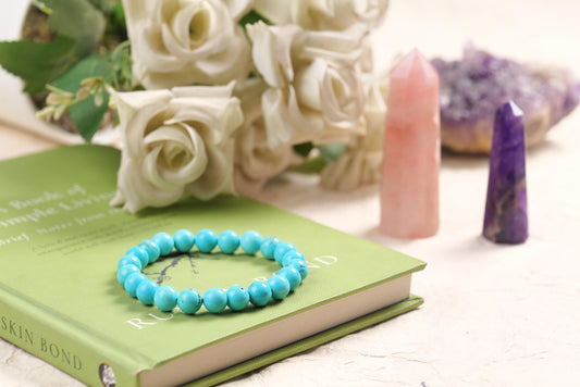 Turquoise Beaded Bracelet for Protection, Healing, and Serenity
