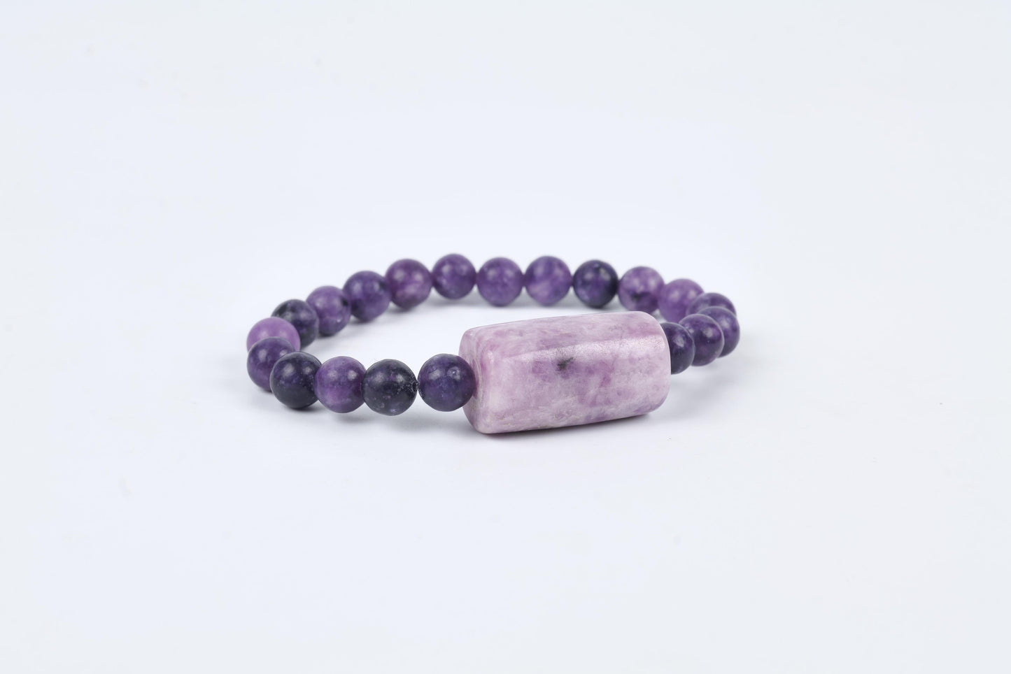 Amethyst Beaded Bracelet for Men & Women | GemGlow