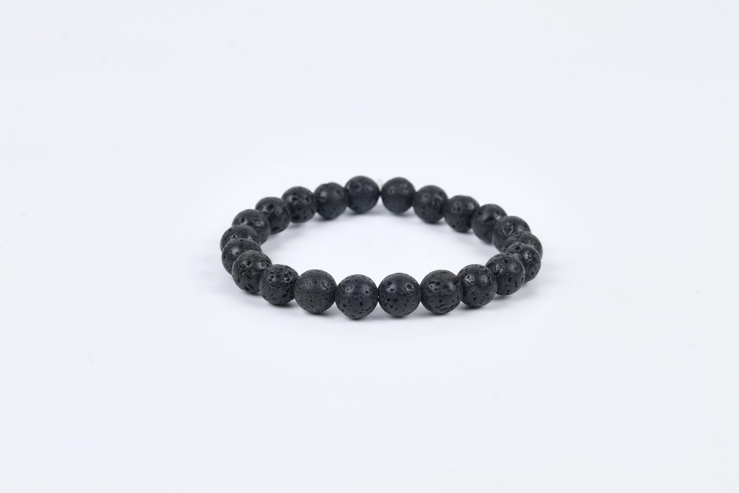 Lava Stone Beaded Bracelet for Grounding, Strength, and Courage