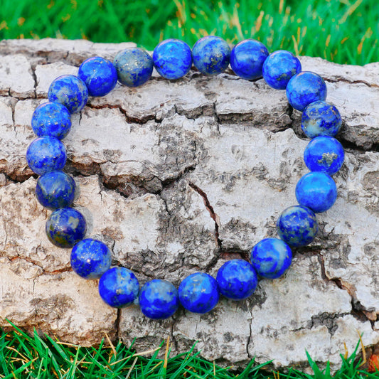 Lapis Lazuli Sagittarius Zodiac(धनु राशि) Certified Healing Crystal Bracelet