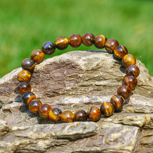 Tiger Eye Capricorn Zodiac Crystal Bracelet