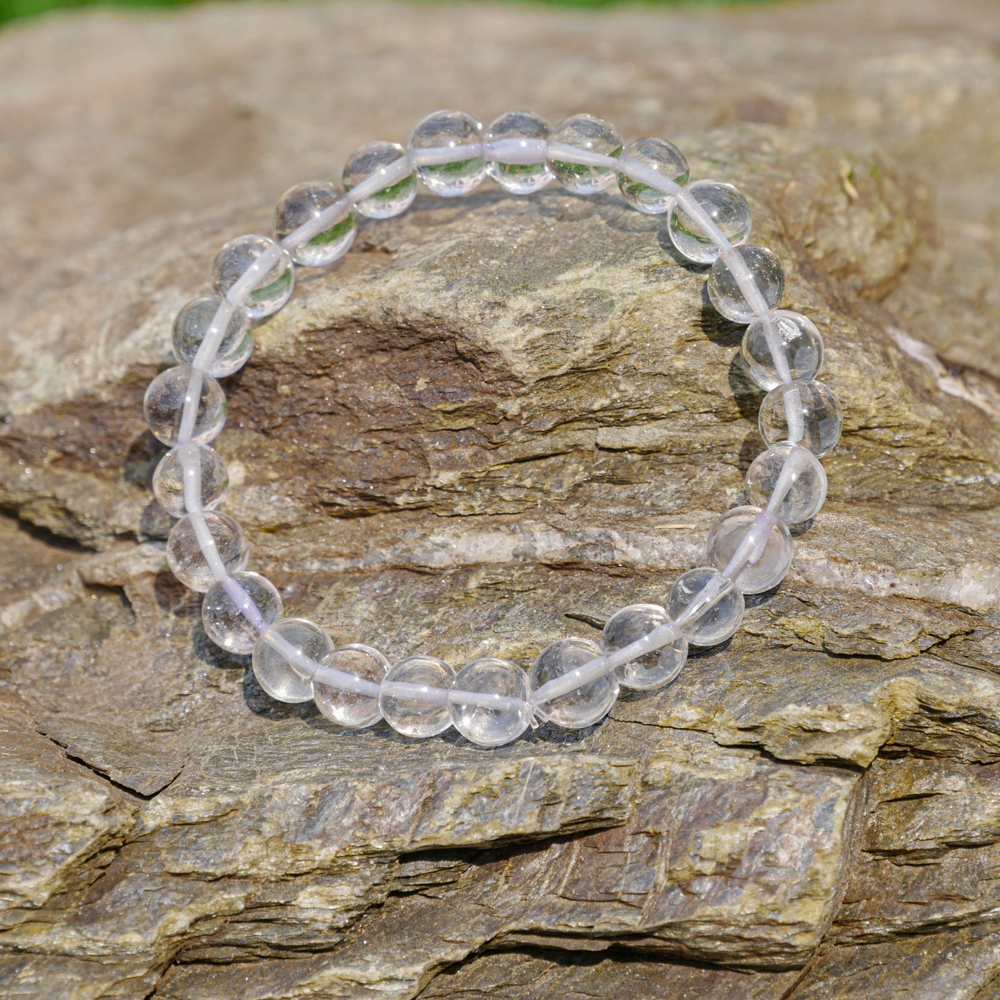 Clear Quartz Libra Zodiac Healing Crystal Bracelet