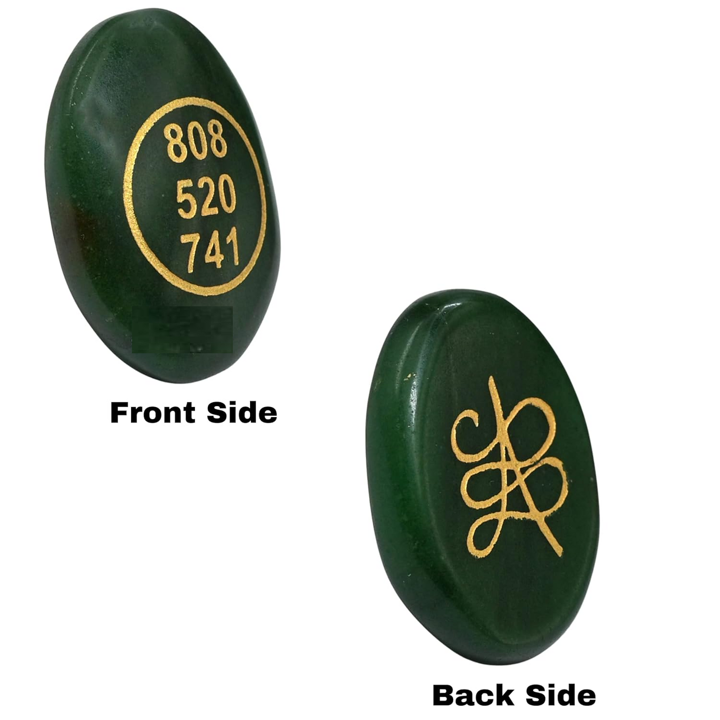 Green Nylon Zibu Symbol For Healing Stone For Spiritual Wellness