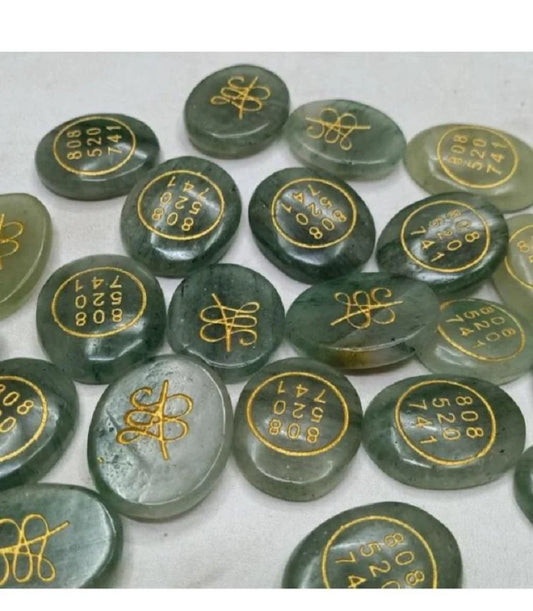 Green Nylon Zibu Symbol For Healing Stone For Spiritual Wellness