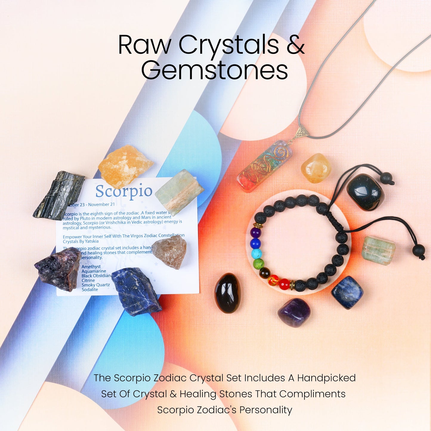 Scorpio Crystals - Good Luck Scorpio Zodiac Stones and Crystals for Woman / Man