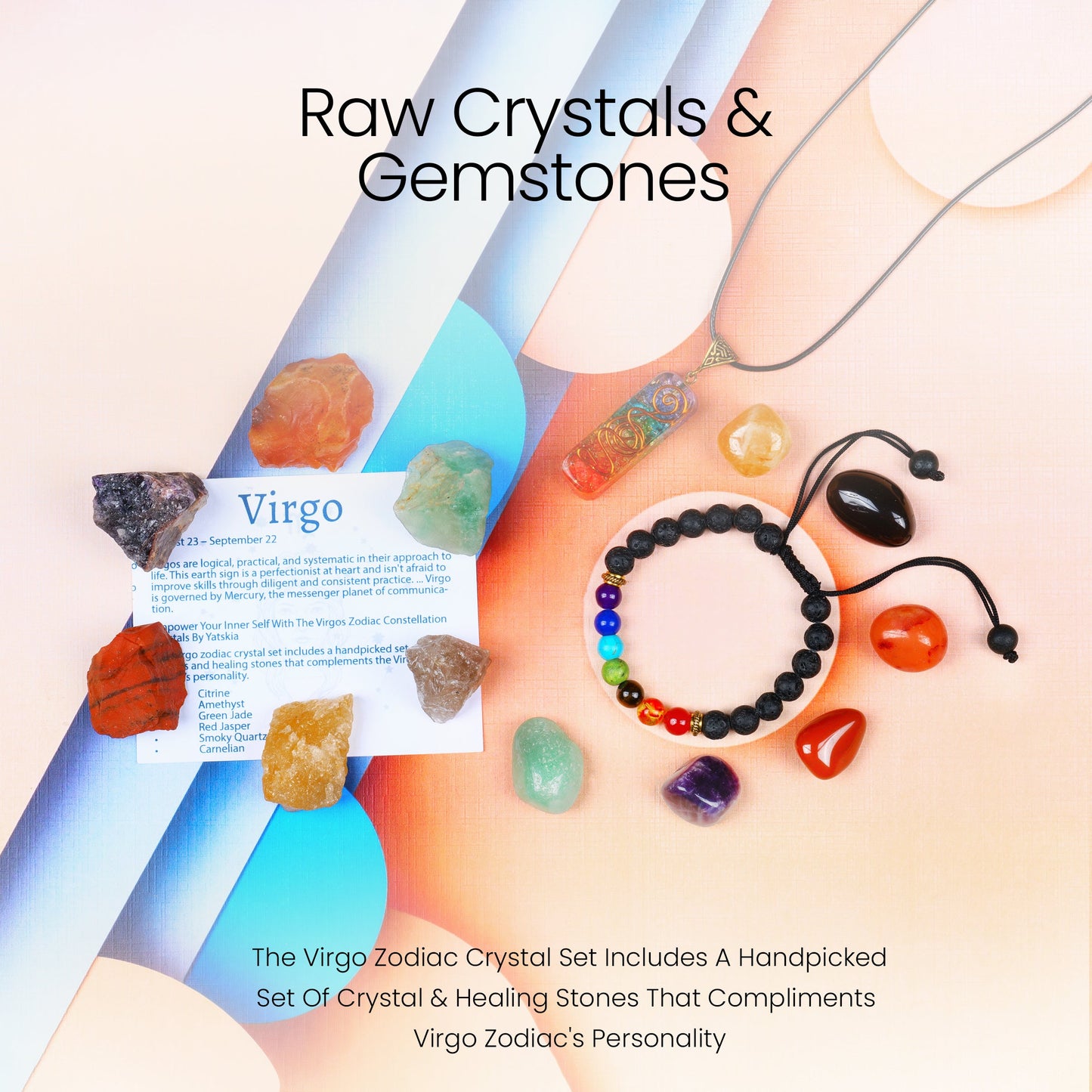 Virgo Crystals - Good Luck Virgo Zodiac Stones and Crystals for Woman / Man