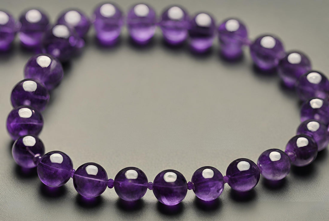 Amethyst Crystal Purple Bracelet