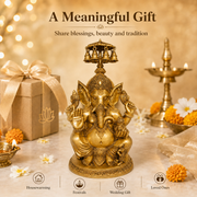 Handcrafted Brass Ganesha Idol