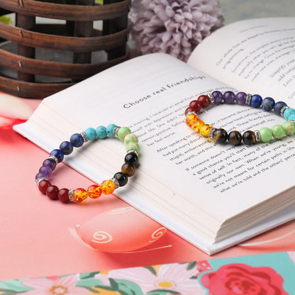 Seven Chakra Certified Healing Crystal Bracelet