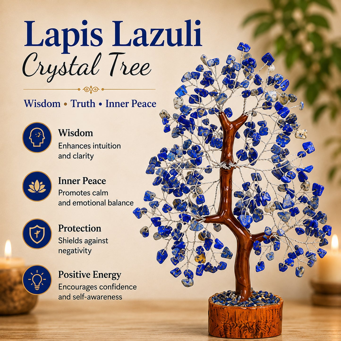 Lapis Lazuli Crystal Tree