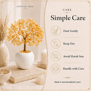 Citrine Crystal Tree – Handmade Gemstone Bonsai Tree for Home & Office Décor