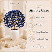 Lapis Lazuli Crystal Tree – Handmade Gemstone Bonsai Tree for Home & Office Decor