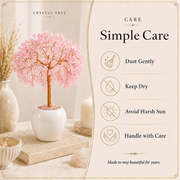 Rose Quartz Crysal Tree For your Good Luck