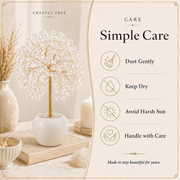 Clear Quartz Crystal Tree for Positive Energy, Healing & Home Decor