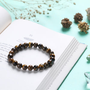 Tiger Eye Healing Crystal Bracelet - Spiritual Protection and Clarity
