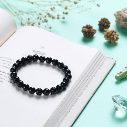 Black Tourmaline Certified Healing Crystal Bracelet