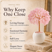 Rose Quartz Crysal Tree For your Good Luck