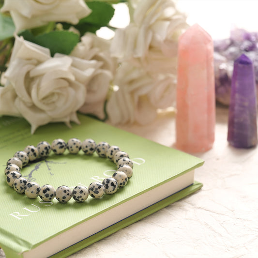 Dalmatian Certified Healing Crystal Bracelet