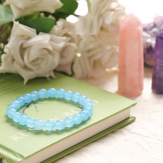 Aquamarine Certified Healing Crystal Bracelet
