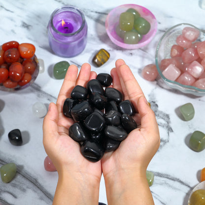 Black Tourmaline Crystals and Stones (500 Gram)