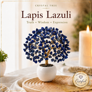 Lapis Lazuli Crystal Tree – Handmade Gemstone Bonsai Tree for Home & Office Decor