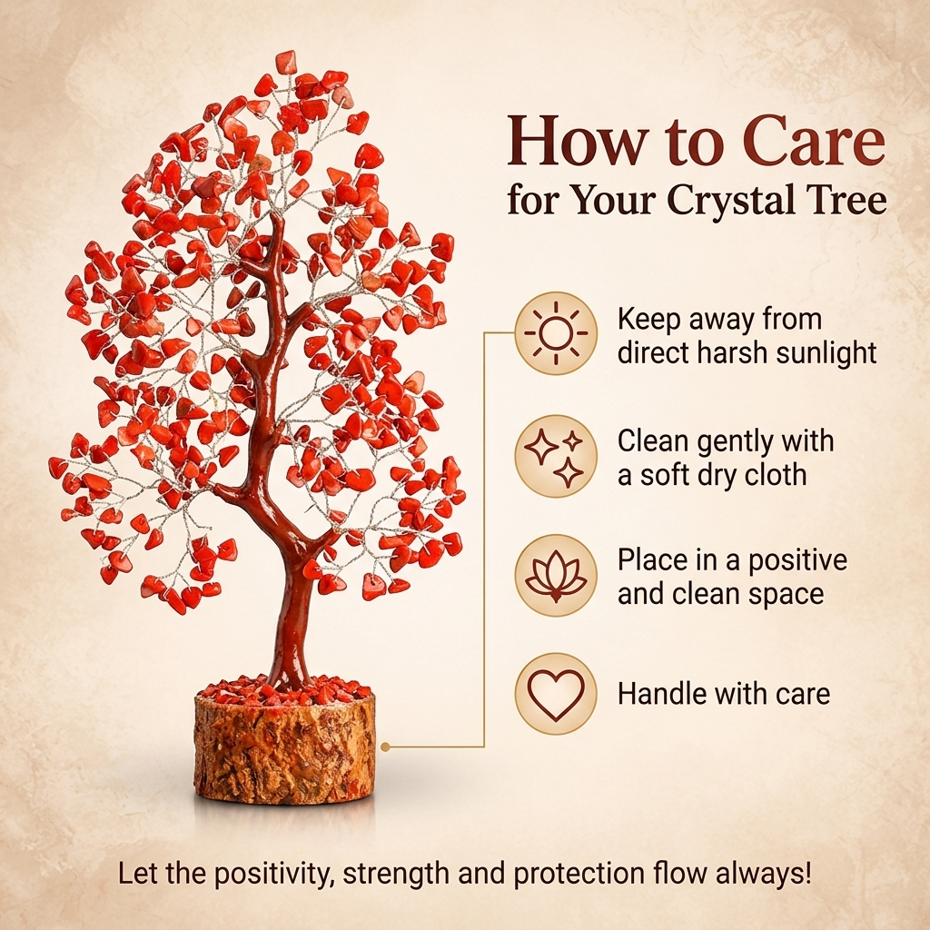 Red Jasper Silver Wire Crystal Tree