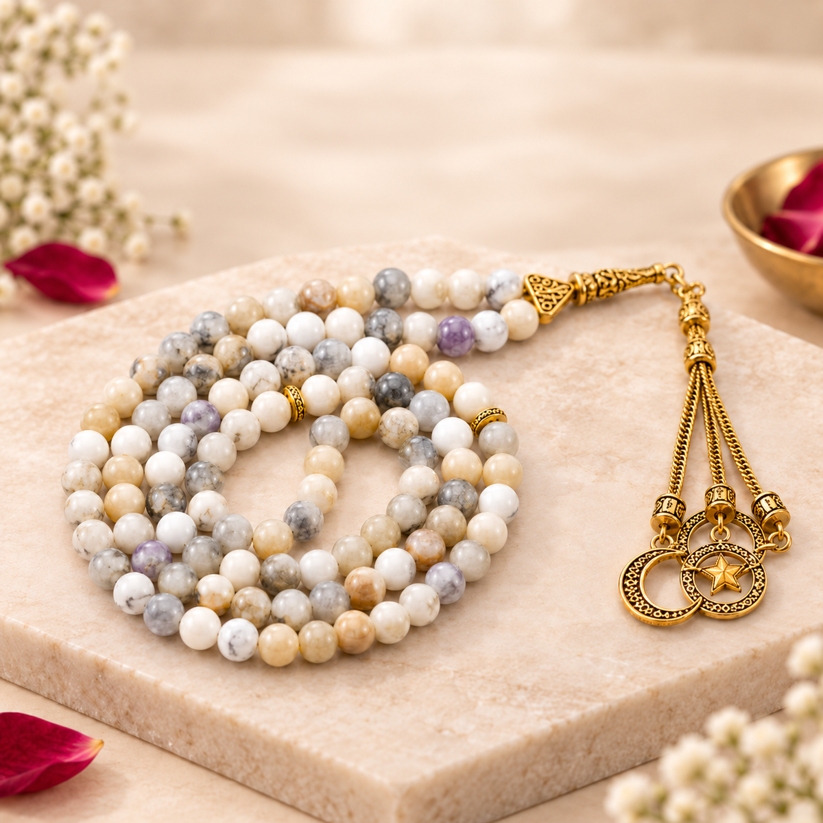 Gemstone Crystal Tasbeeh