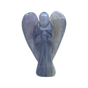Iolite Angel Figurine for Clarity, Intuition, and Spiritual Awakening