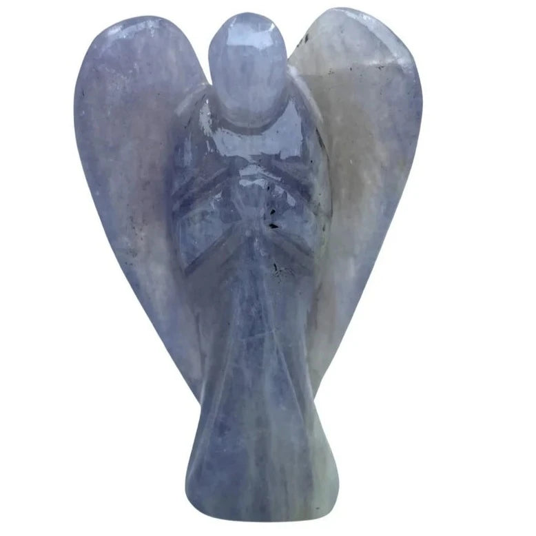Iolite Angel Figurine for Clarity, Intuition, and Spiritual Awakening