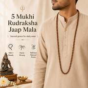 5 Mukhi Rudraksha Jaap Mala