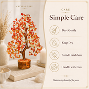 Carnelian Crystal Tree for Confidence, Energy & Success