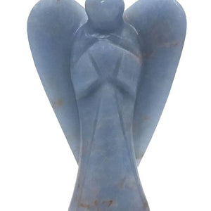 Angelite Angel Figurine for Serenity, Healing, and Protection