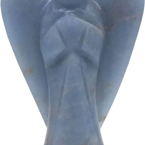 Angelite Angel Figurine for Serenity, Healing, and Protection