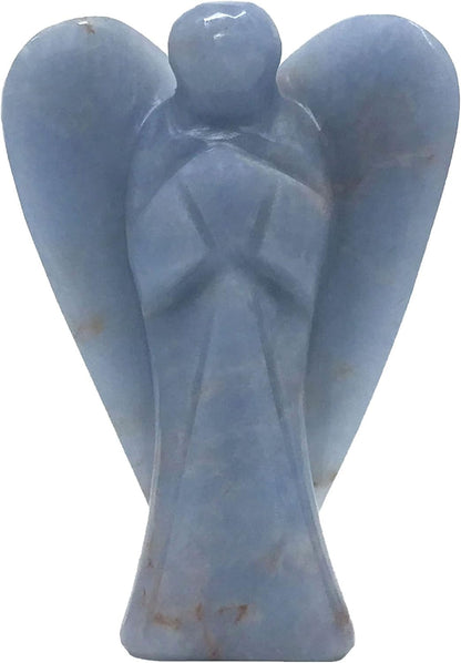 Angelite Angel Figurine for Serenity, Healing, and Protection