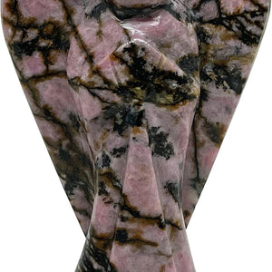 Rhodonite Crystal  Angel Figurine & Statue for Love, Healing, and Balance