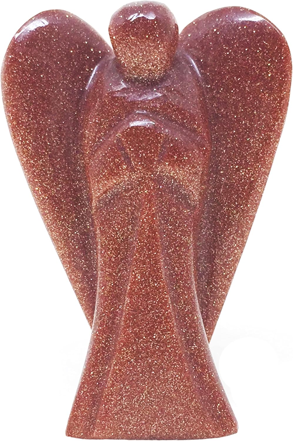 Goldstone Angel Figurine for Ambition, Vitality, and Positivity